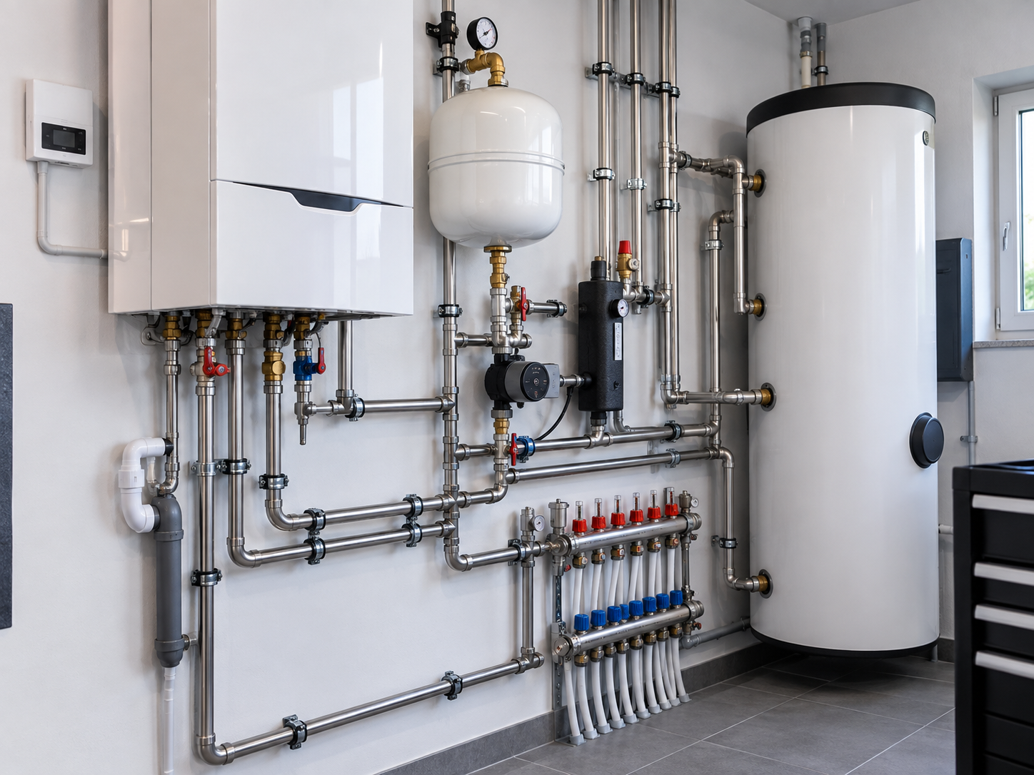 Moderne heizungsanlage waermespeicher bielefeld
